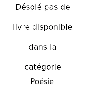 Désolé pas de livre disponible dans la catégorie Poésie